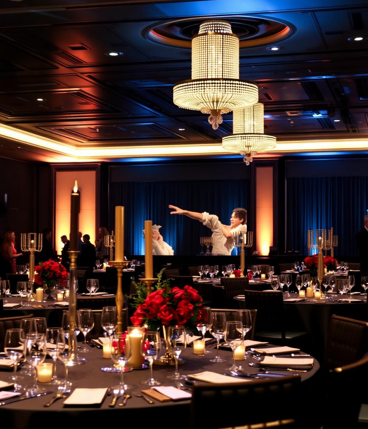 Corporate event conference setup